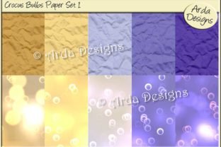 Crocus Bulbs Paper Set 1