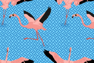 Flying Flamingo Pattern Seamless Vector – A Creative Design Asset