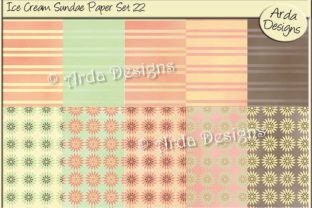 Ice Cream Sundae Paper Set 22