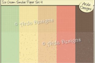 Ice Cream Sundae Paper Set 4: A Creative Tool for Design and Crafting