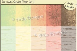 Ice Cream Sundae Paper Set 9