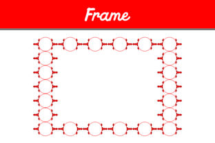 Red Border Frame Ornament