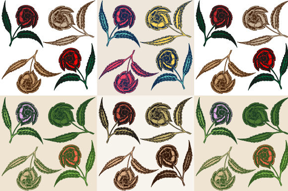 Vintage Sketched Art of Rose Flower